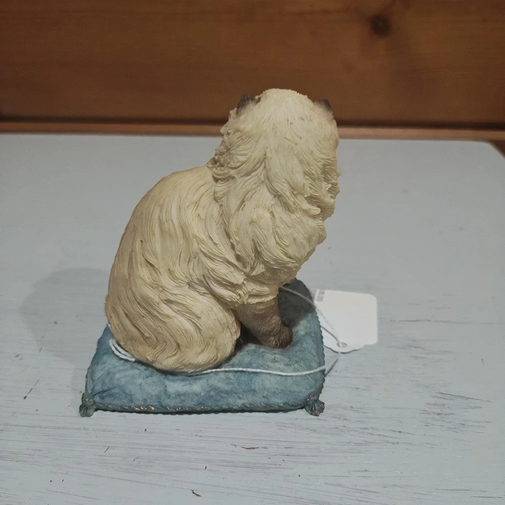 Vintage 1998 Stone Critters Sitting‎ Pretty Himalayan Cat Kitty 4